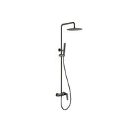 IMEX Barra de ducha monomando Delos BDD055/BGM extensible acero inoxidable negro metalizado