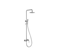IMEX Barra de ducha monomando Delos BDD055/AC Acero inoxidable satinado Gris