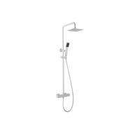 Barra de ducha termostática hecha de acero inoxidable con acabado blanco mate Art de Imex - Blanco / Latón / Imex