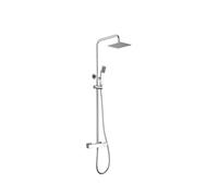 IMEX Barra de ducha termostática Art BTAR025 acero inoxidable acabado cromado Plateado / Latón