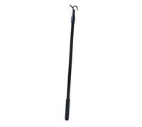 Barra de extensión para abrir ventanas con ganchos, para tragaluz de techo, longitud ajustable, 30-60 cm, ligera, negra, barra de tracción ciega para abrir persianas