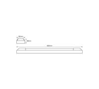 Barra de luz LED POWER BATTEN de OSRAM, 4000 K, 60 cm, 2 luces.