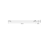 Barra de luz LED TUBEKIT de OSRAM, 60 cm, 3000 K blanco Interruptor