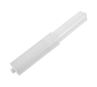 Barra de Plástico para Inodoro Telescópica ABS de Color Blanco, Repuesto | Portarrollos y Cartuchos, Eje Deslizante Resorte, Cambio Rápido del Rollo, Evita que Resbale