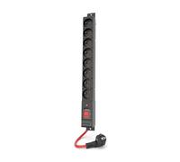 Barra de protección contra sobretensiones acar, 16a, 3680w, 3m, negro