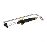 Barra de pulverización de riego de jardín, boquilla ajustable, acero inoxidable, 60 cm, niebla fina para fluir, mango bloqueable, conector rápido, negro, plateado, amarillo para