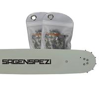 Barra guía de 30 cm, 1,1 mm, 3/8 pulgadas, 2 cadenas de cincel completas para Stihl MSE 170 MSE170