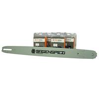 Barra guía de 53 cm de unidad sólida de 0.404 pulgadas con 4 cadenas semicinceles para Stihl S10