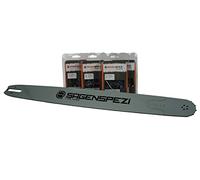 Barra guía sólida de 105 cm, 4 cadenas cinceles completas para Stihl MS 381 MS 382