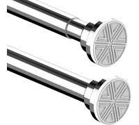 Barra para cortina de ducha, barra telescópica, cortina de ducha, barra deslizante para cortinas, montaje sin taladrar ni tornillos, diámetro 32 mm, longitud ajustable de 85 a 265 cm