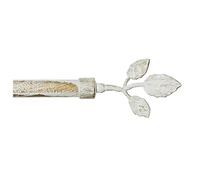 Barra para cortina de hierro extensible con anillos deslizantes modelo BASTONE TENDA FOGLIE 160-300 SHABBY CHIC