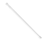 Barra para cortina ducha extensible aluminio blanco 70 a 125 cm.