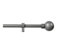 Barra para cortinas Esfera Anillo (Ø x L: 19 x 160 mm, Metal, Gris)