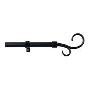 Barra para cortinas stor planet cintacor bastón 160-300 cm negro meta