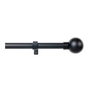 Barra para cortinas stor planet cintacor esfera 160-300 cm negro metal