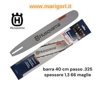 Barra Spranga HUSQVARNA X FORCE para motosierra 40 cm .325 espesor 1,3 66 mallas