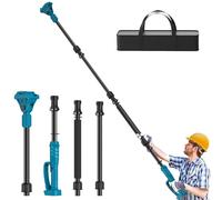 Barra telescópica de 2 m para batería y tijeras de podar con rotación de 180 grados, barra de extensión de aleación de aluminio con bolsa, barra de extensión para batería Makita de 18 V (sin batería)