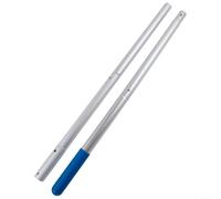 Barra telescópica de limpieza de piscina de aleación de aluminio extensible para skimmer red cepillo cabezal de aspiradora 3-4 secciones ligero jardín estanque spa herramienta de mantenimiento blanco