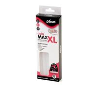 Barra termofusible plico cola max xl baja temperatura 11,5 mm de diametro x 200 mm de alto blister de 12 unidades.