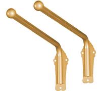 Barras de cortina resistentes con brazo oscilante para paneles laterales y cortinas, herrajes ajustables de 70 cm para ventana (2 piezas, diseño duradero para puerta delantera y ventana)