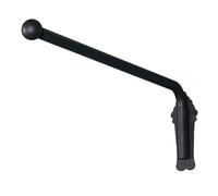 barras para cortinas con brazo oscilante, Barra de cortina con brazo oscilante resistente remates, riel móvil, oro negro, 70-120 cm