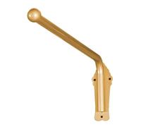 barras para cortinas con brazo oscilante, Barra de cortina con brazo oscilante resistente remates, riel móvil, oro negro, 70-120 cm