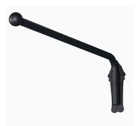 barras para cortinas con brazo oscilante, Negro dorado de Barras cortina con brazo oscilante 90-120 cm for puerta principal