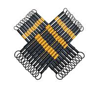 Barras Retráctiles Para Conos De Tráfico Conos De Tráfico Retráctiles (paquete 16), 1 A,2 M, Multicolor(Black And Yellow)(Black and Yellow,20 Pcs)