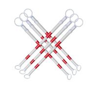 Barras Retráctiles Para Conos De Tráfico Conos De Tráfico Retráctiles (paquete 16), 1 A,2 M, Multicolor(Black And Yellow)(Red and White,6Pcs)