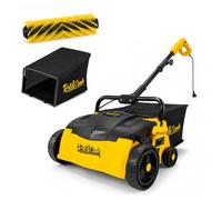 Barredora de césped Artificial por Roll & Comb, rastrillo eléctrico con Cable para césped Artificial, Regalo de jardinería Genial, colector de Hojas de 25 litros, Modelo 302e, 8.98kg.