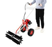 Barredora de gasolina, escoba de gas, dispositivo de limpieza de motor de 2 tiempos, colector de hojas con juego de herramientas, gafas protectoras para limpieza de césped artificial, aceras, obras y