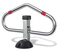 Barrera de aparcamiento *premium*, plegable, con cerradura, de 30 cm de altura. Diseño "Corazón Invertido". Pack de 24 unidades.