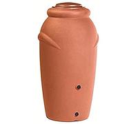 Barril de agua de lluvia 210L Aquacan Baby de plastico en color terracota 59,6 (largo) x 56 (ancho) x 118,3 (altura) cm