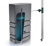 Prosperplast Barril de Captación de Agua Aqua Tower 350L + Set de Accesorios ICANSET7