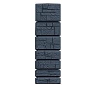 Prosperplast Barril de captación de agua TOWER STONE 350L Ahorro de agua, fácil instalación Antracita