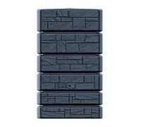 Prosperplast Barril de captación de agua Tower Stone 500 l 775x583x1300 mm Antracita