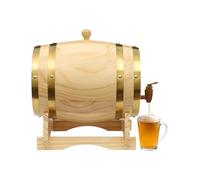Barril de madera de 5 litros con grifo y base, barril de vino y whisky de | Barril de madera de alta calidad con práctico grifo y base estable, ideal para vino, whisky y licores