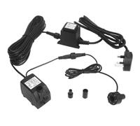 BARST Bomba sumergible de agua, bomba de fuente de 12 V CA 600 L/H con cable de alimentación de 10 m y anillo de luz LED para acuario, estanque, baños de pájaros, pecera JR-600LV