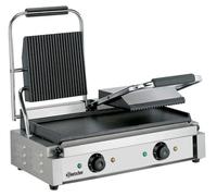 BARTSCHER: Parrilla de contacto doble. Placas superiores con relieve, placas inferiores lisas