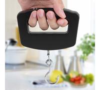 Báscula de Grúa, Mini Báscula de Equipaje Portátil Electrónica, Báscula de Grúa de Viaje Digital LCD con Gancho Colgante para Pesaje de Equipaje de Viaje en Avión, Compras en el