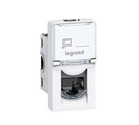 Base 1RJ45 10GBIT STP 1 módulo con conector LCS2 con conexión rápida sin herramientas, modelo Mosaic, color blanco, 11,2 x 18,7 x 10,9 centímetros (referencia: Legrand 76573)
