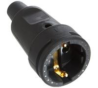 base aerea 2p+t goma 16a 250v negro. kopp