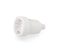BASE AEREA GOMA 10/16A 250V T/TL IP44 4,8mm BLANCA RETRACTILADA EDM