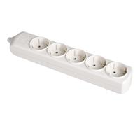 base bipolar 5 tomas t/tl 10/16a 250v color blanco solera 8005