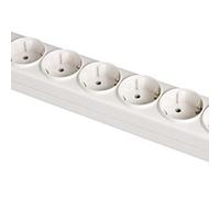 base bipolar 6 tomas t/tl 10/16a 250v color blanco solera 8006