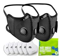 BASE CAMP M Plus - Funda facial con filtros de carbón activo (2 unidades)