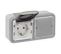 Base conectada estanca IP55 Legrand 069793 serie Plexo Next with Netatmo