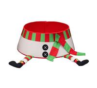 Base de árbol de Navidad con lentejuelas, color hermoso, cubierta de base de árbol de festival, cubierta frontal de lentejuelas con lentejuelas