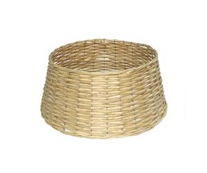 Base de Árbol de Navidad de Mimbre, Pie de Árbol de Navidad, Falda de Árbol de Navidad, Cubre Pie de Árbol, Cesta para Árbol de Navidad, Base de Arbolito de Navidad, Decoración Navideña para Árbol