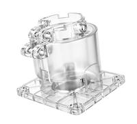 Base de conversión de amoladora de 43 mm, carcasa de polímero de apertura | Carcasa protectora de polímero, plataforma de guía plana, collar de abrazadera de 43 mm, apertura de cuello